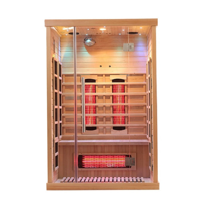 Blisspod, Venetian, Full Spectrum Indoor Premium Canadian Hemlock Ultra Low EMF Sauna, 11 Heaters & Chromotherapy– 3 Person