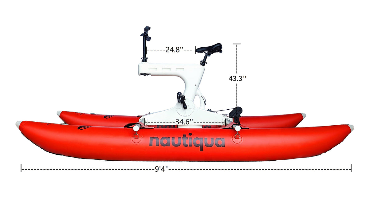 Nautiqua DOMINICA Premium Catamaran WaterBike RED