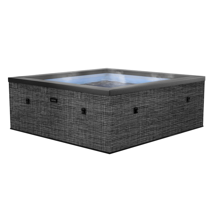 Garda | 4/6-Person Eco Foam Hot Tub | Square | Built-In Integrated Heater