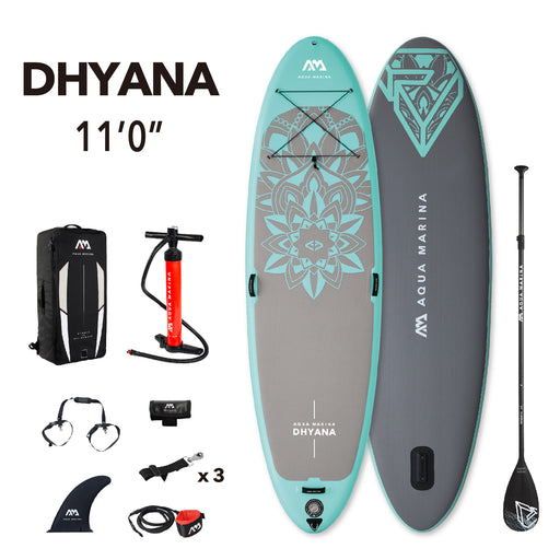 Aqua Marina DHYANA 11'0 Inflatable Paddle Board Fitness SUP — zoppinh